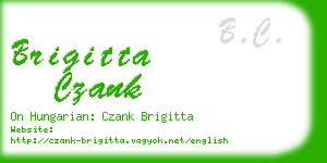 brigitta czank business card